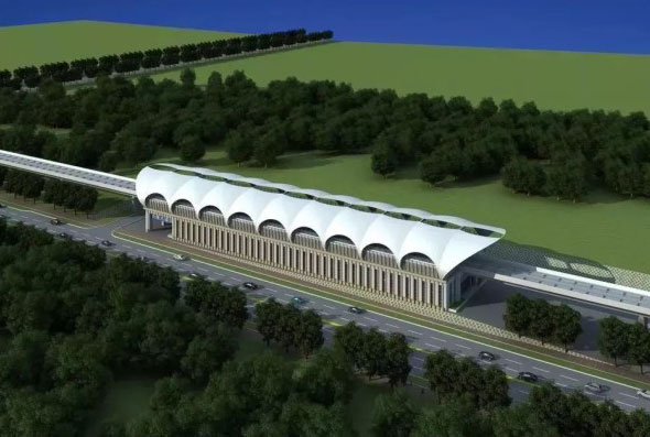 清远磁浮I号线莲湖车站